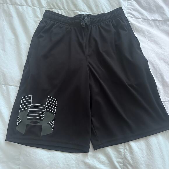 Under Armour Boys' Prototype Logo Short - Black XL - Picture 2 of 4